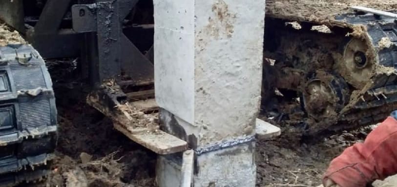 Фундамент на забивных ЖБ сваях