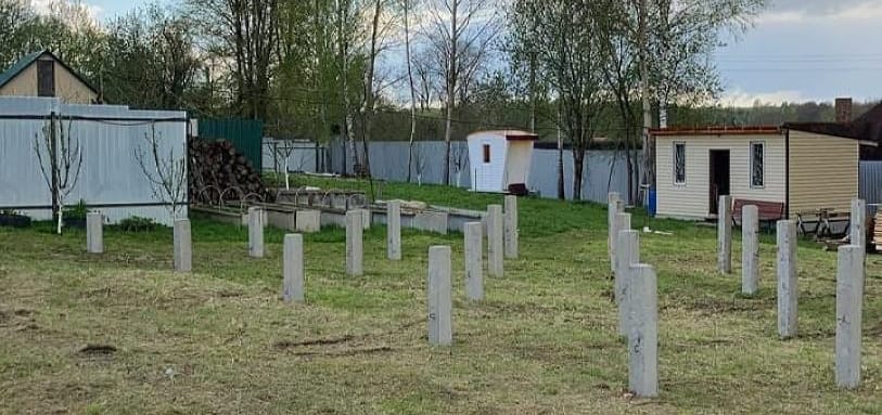 Фундамент на забивных ЖБ сваях