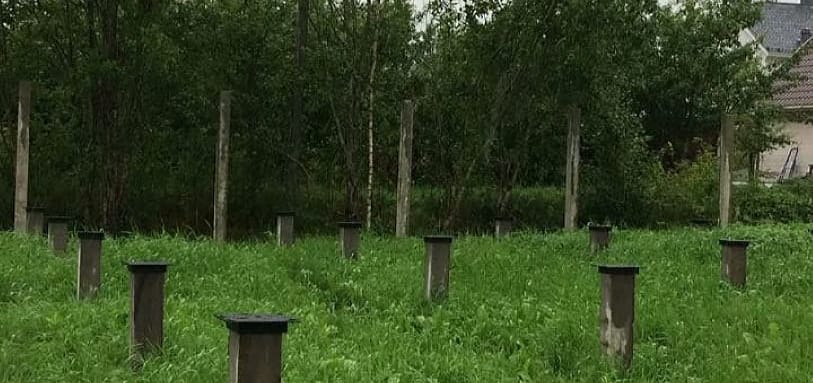 Фундамент на забивных ЖБ сваях