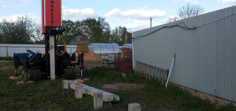 Фундамент на забивных ЖБ сваях