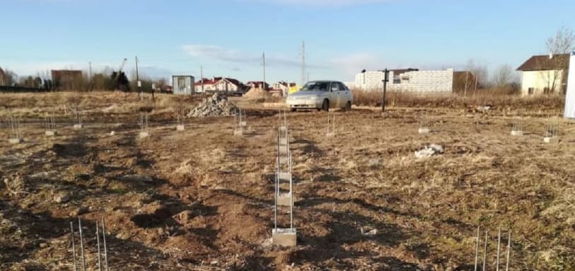 Фундамент на забивных ЖБ сваях