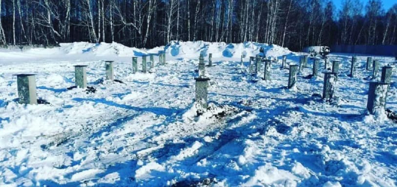 Фундамент на забивных ЖБ сваях