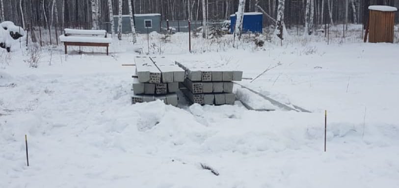 Фундамент на забивных ЖБ сваях